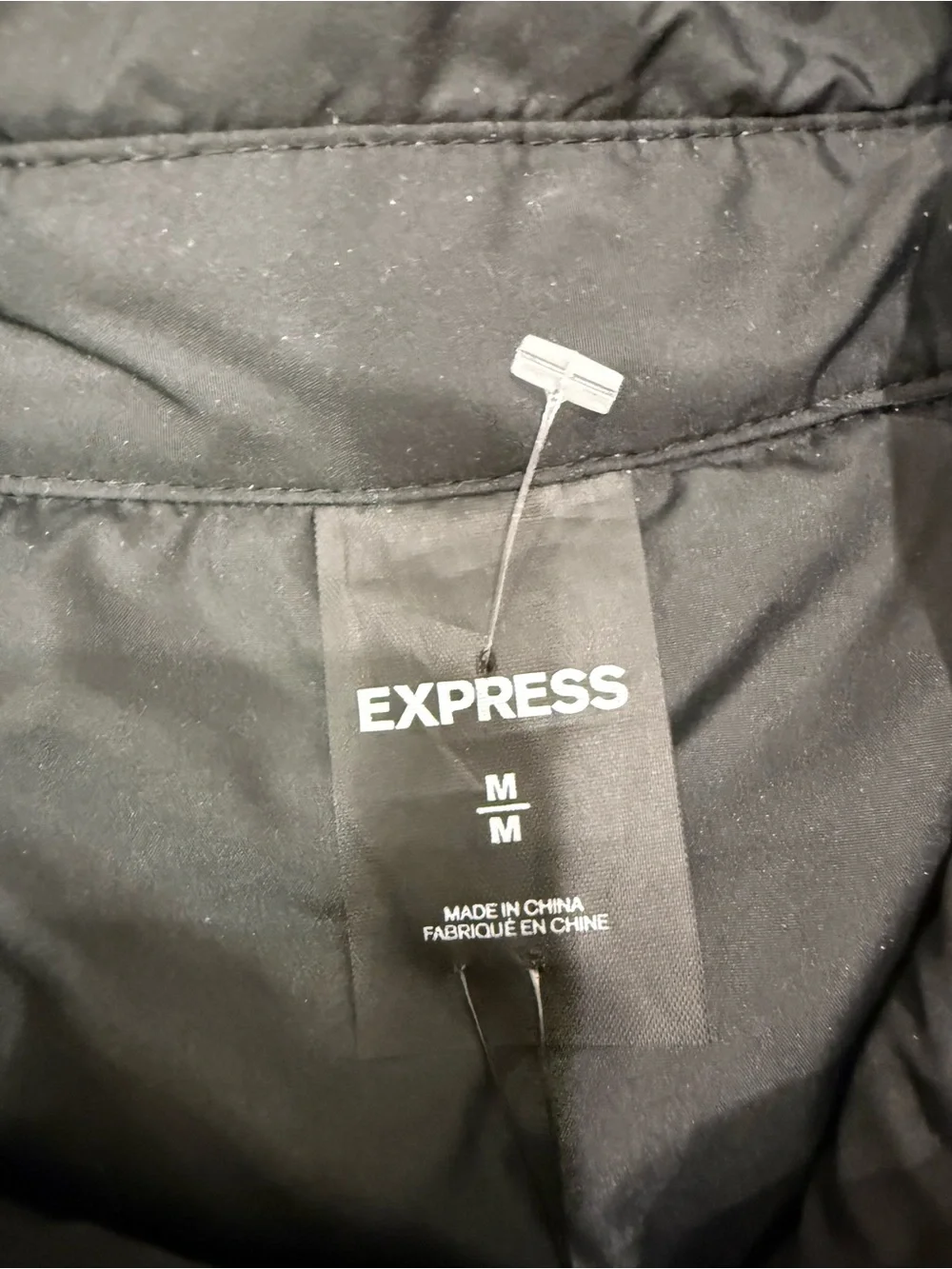 NWT express men’s reversible water resistant jacket camo black medium